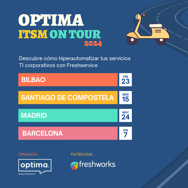 Optima ITSM On Tour: ¡nos vamos de ruta!